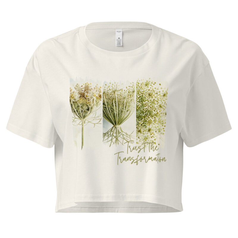 Wildlace Wildlace crop tee – Black (front view)