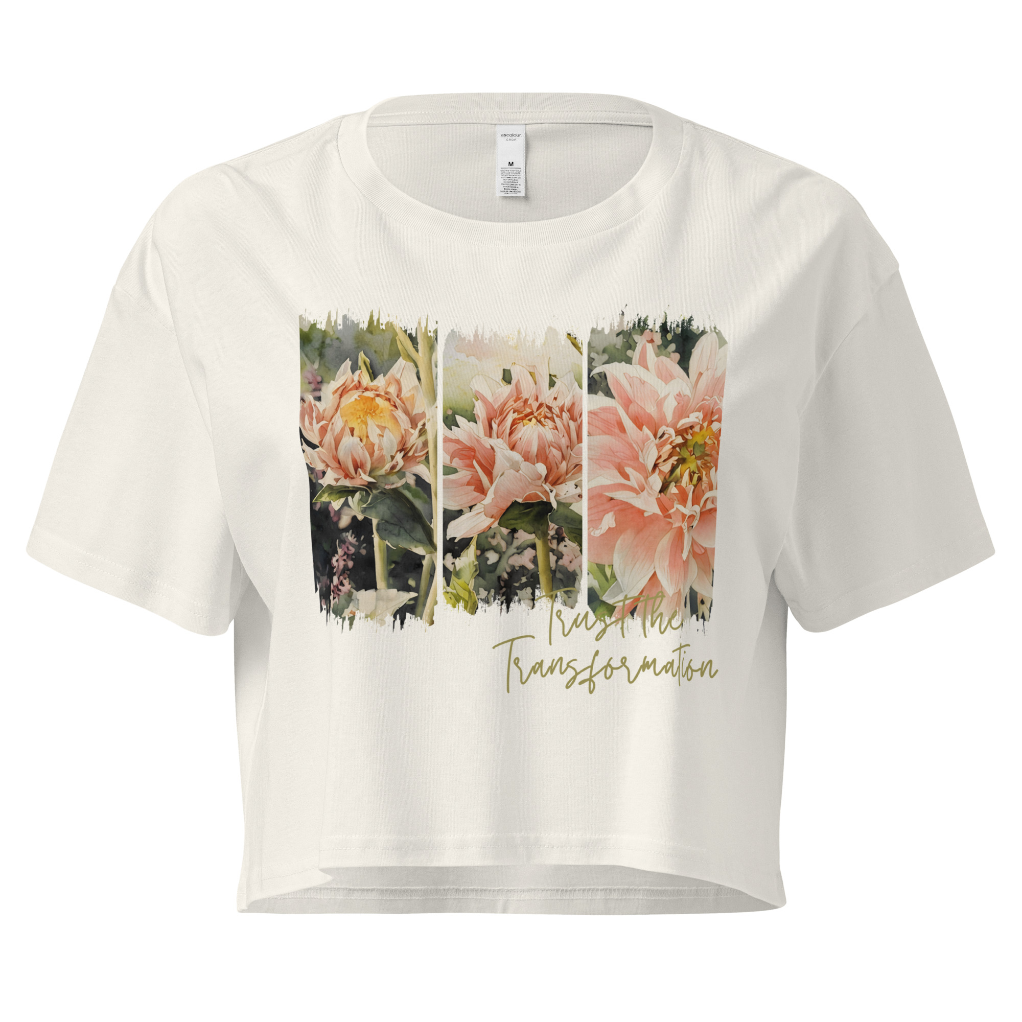 Becoming – Crop Tee Becoming – Crop Tee – Black (front view)