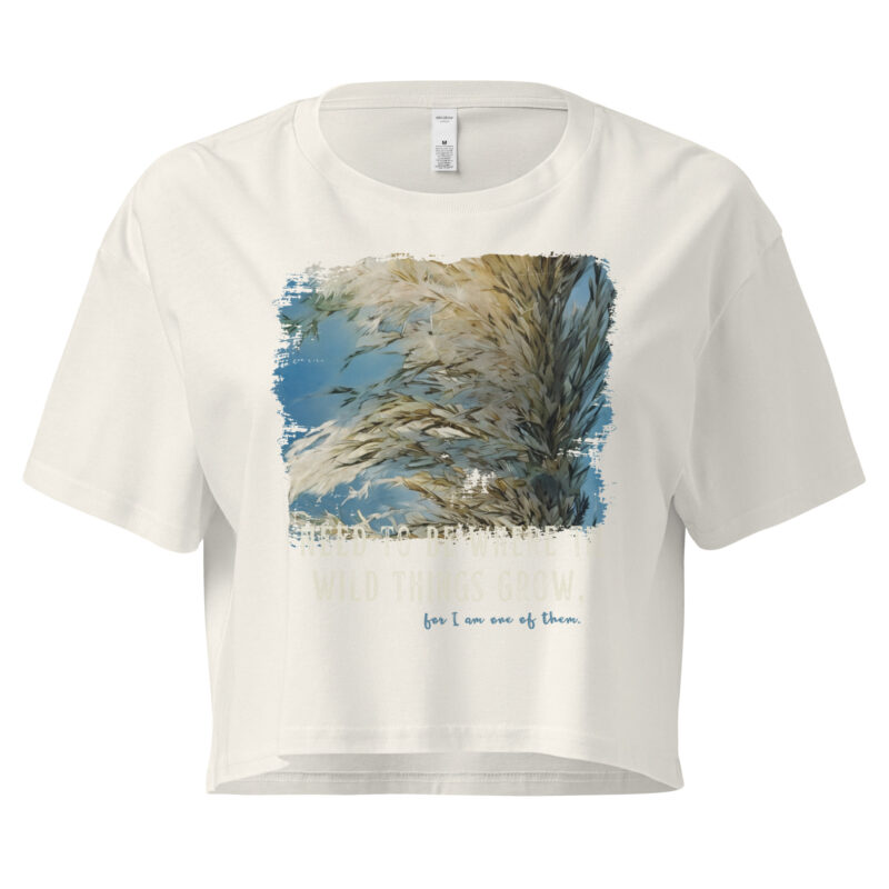 Wild Sway Wild Sway crop tee – Bone (front view)