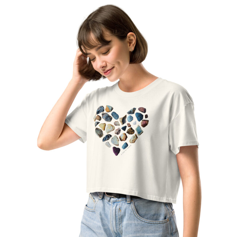 Heart of Stones Heart of Stones crop tee – Black