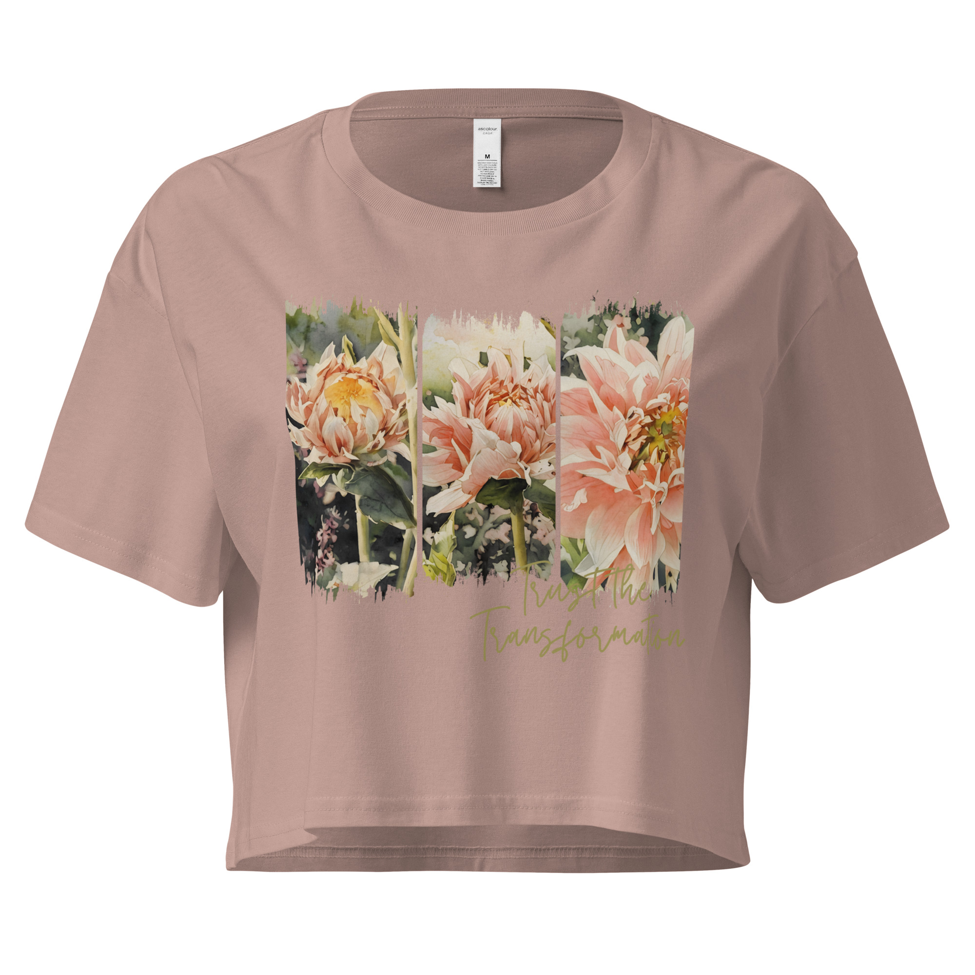 Becoming – Crop Tee Becoming – Crop Tee – Black (front view)