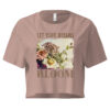 Bloom Together crop tee – Bone (front view)