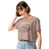 Fallen Leaves – Cropped Tee Fallen Leaves – Cropped Tee crop tee – Bone (front view)