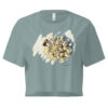 Gather – Crop Tee Gather – Crop Tee – Bone (front view)