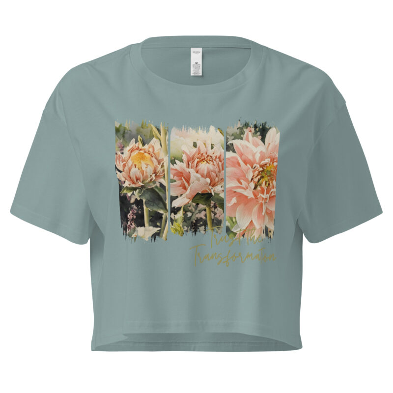 Becoming – Crop Tee – Black (front view)