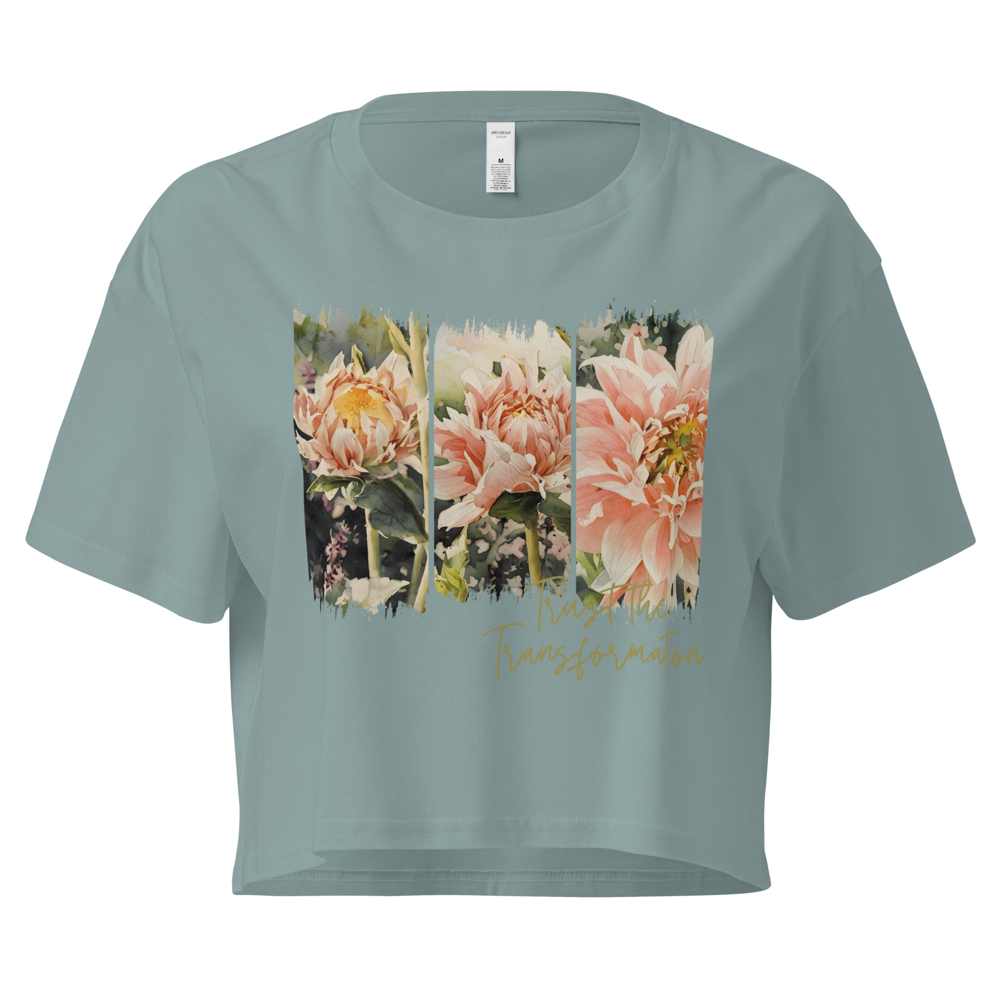 Becoming – Crop Tee Becoming – Crop Tee – Black (front view)