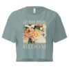 Sunlit Bloom Sunlit Bloom crop tee – Ecru (front view)