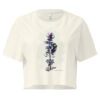 Bee & Basil – Crop Tee – Bone (front view)