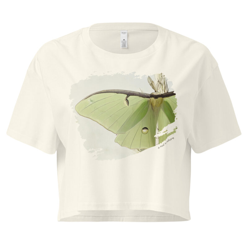 Luna Luna crop tee – Bone (front view)