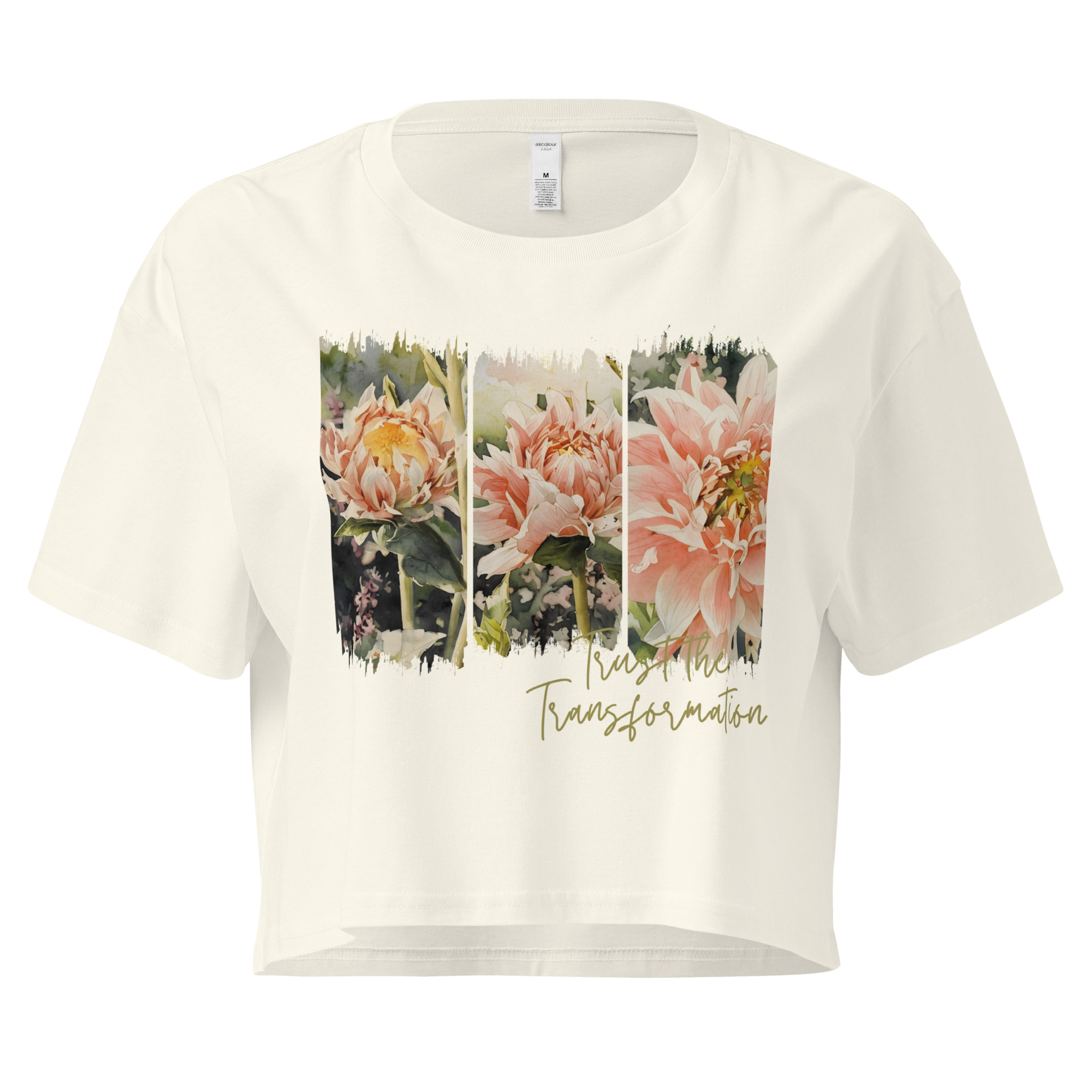 Becoming – Crop Tee Becoming – Crop Tee – Black (front view)