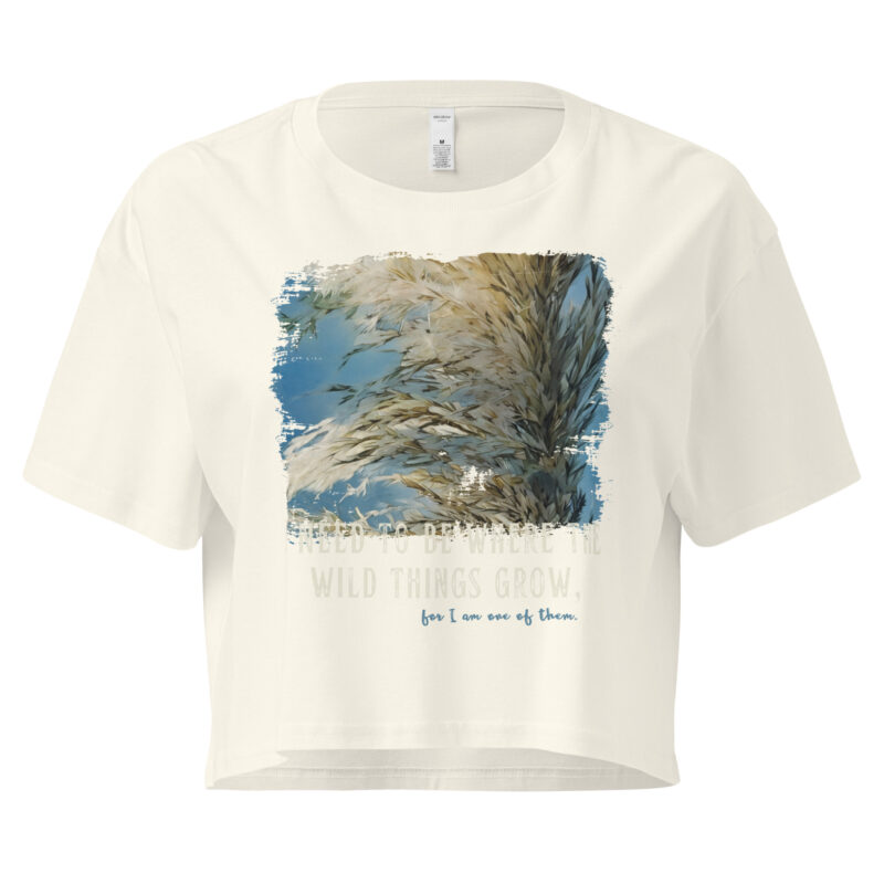 Wild Sway Wild Sway crop tee – Bone (front view)