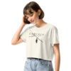 Embrace Change Embrace Change crop tee – Bone (front view)