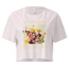 Dream in Color Dream in Color crop tee – Bone (front view)