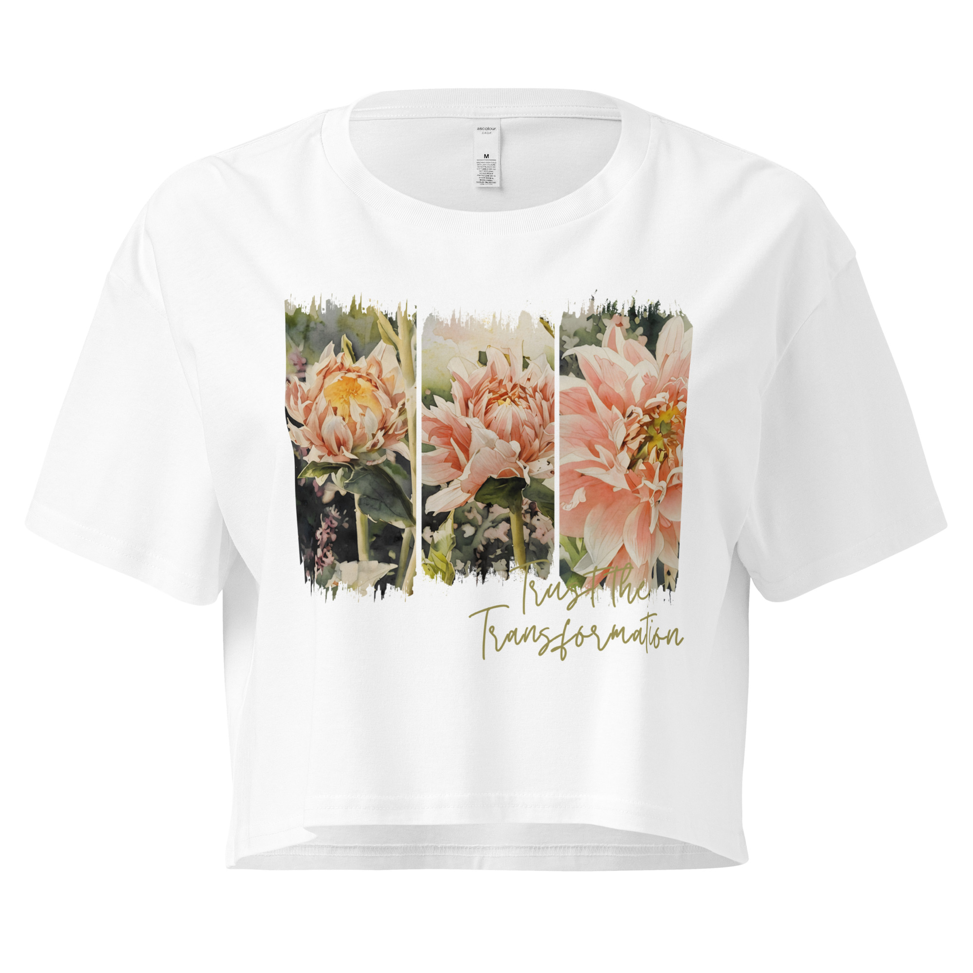 Becoming – Crop Tee Becoming – Crop Tee – Black (front view)