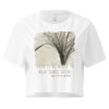 Deep Roots Deep Roots crop tee – Bone (front view)