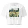 Fieldsong Fieldsong crop tee – Bone (front view)