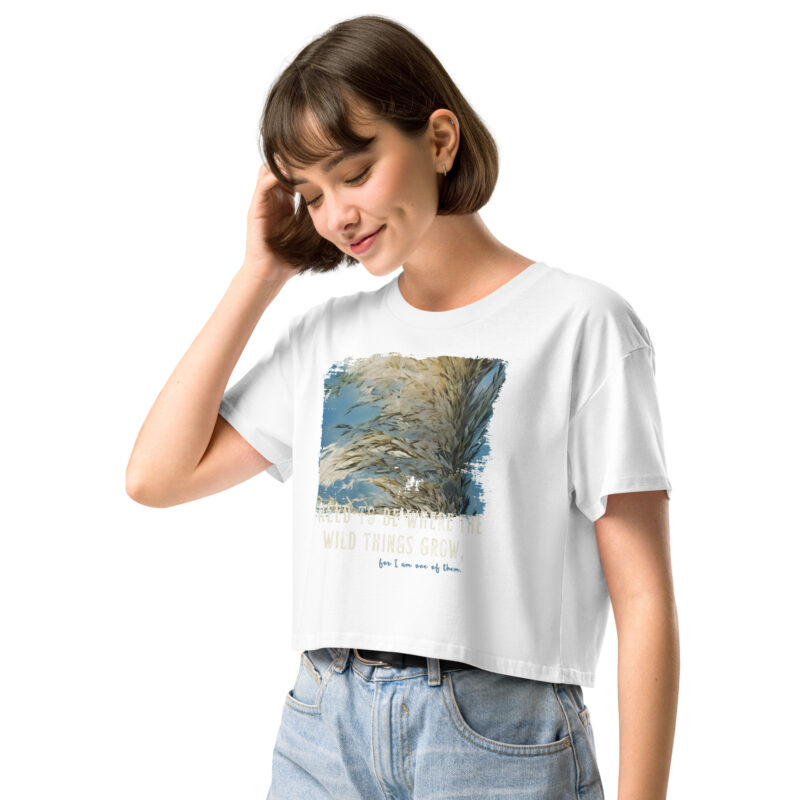 Wild Sway Wild Sway crop tee – Bone