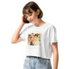 Sunlit Bloom Sunlit Bloom crop tee – Ecru (front view)
