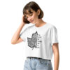 Leaves of Change – Classic Crop Tee – Bone (front view)