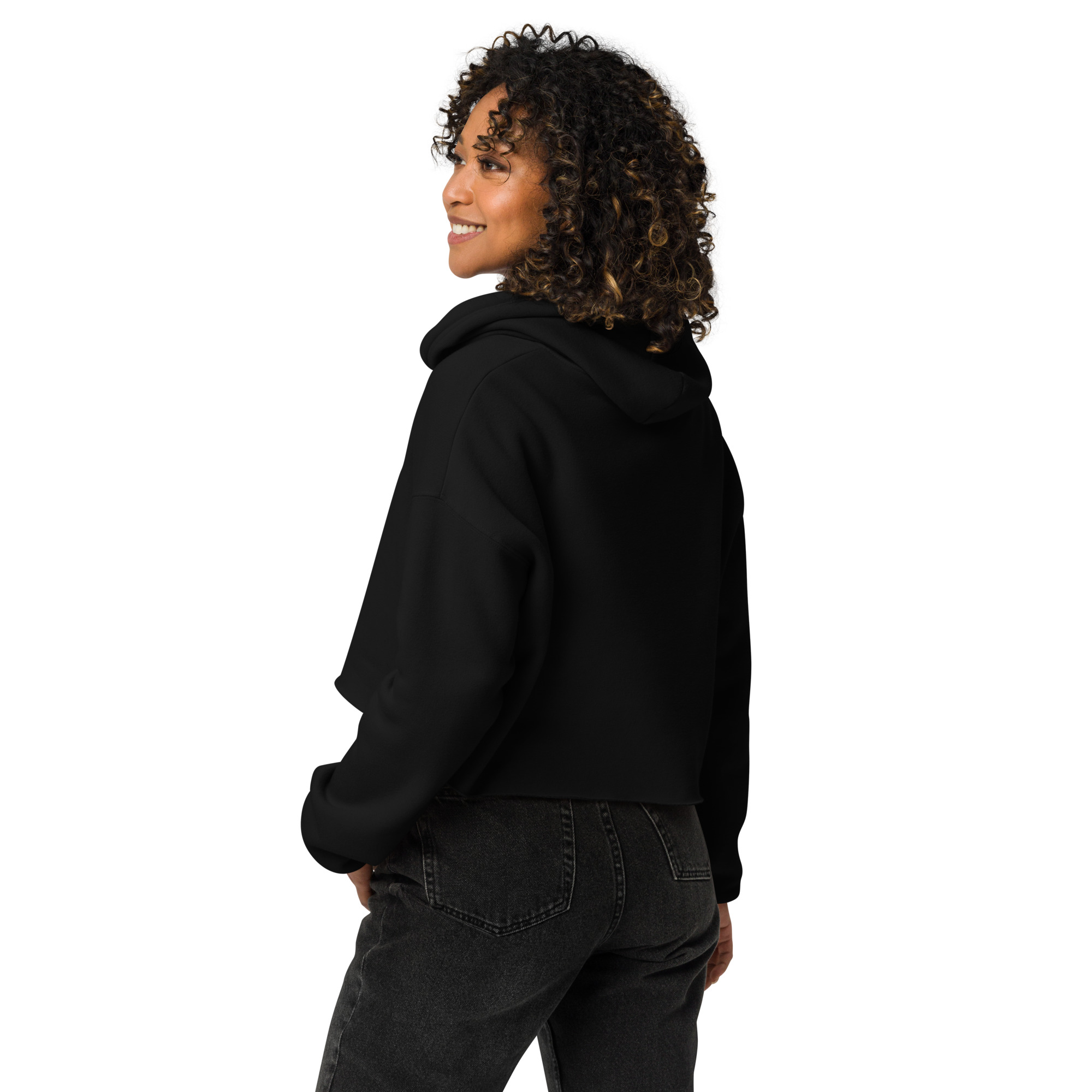 Embrace Change cropped hoodie – S (back view)
