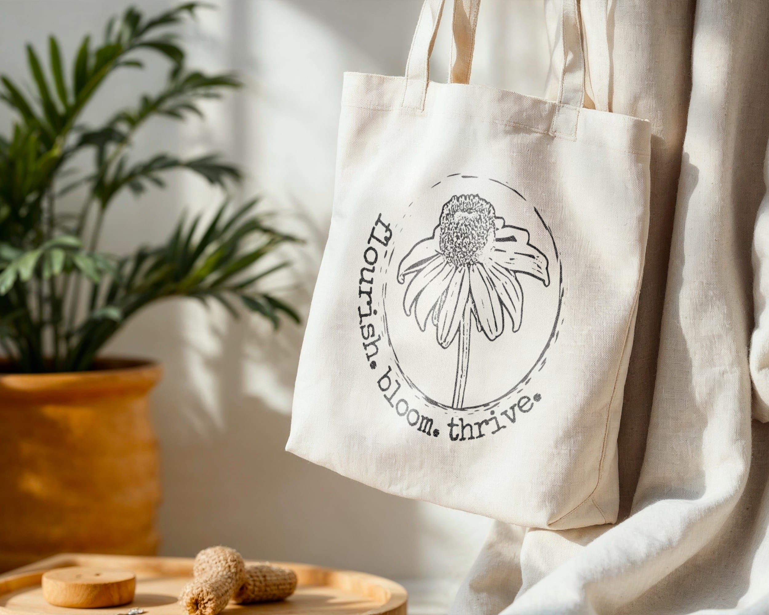 Flourish. Bloom. Thrive. — Standard Tote Flourish. Bloom. Thrive. — Standard Tote tote bags