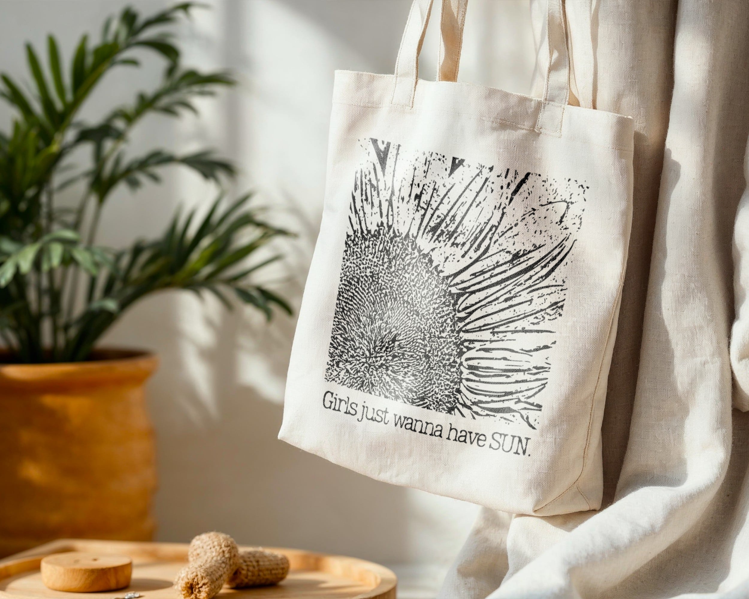 Girls Just Wanna Have Sun – Standard Tote Girls Just Wanna Have Sun – Standard Tote tote bags – Natural