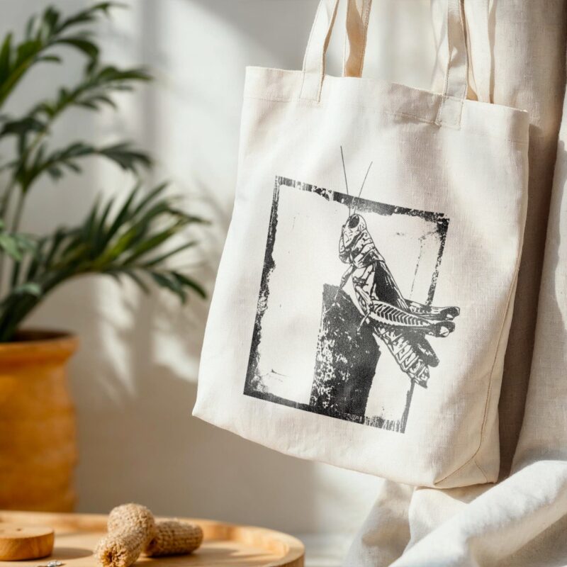 The Watchful Grasshopper — Standard Tote tote bags