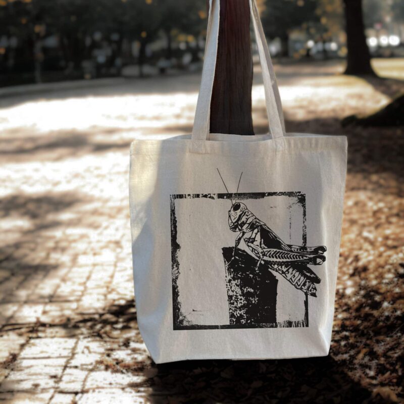 The Watchful Grasshopper — Standard Tote tote bags