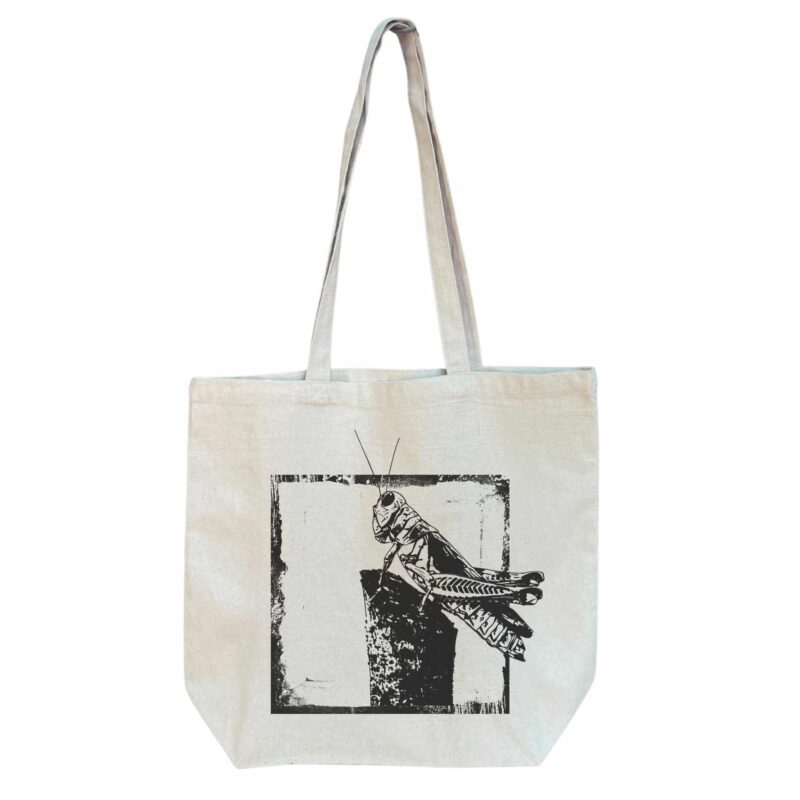The Watchful Grasshopper — Standard Tote tote bags