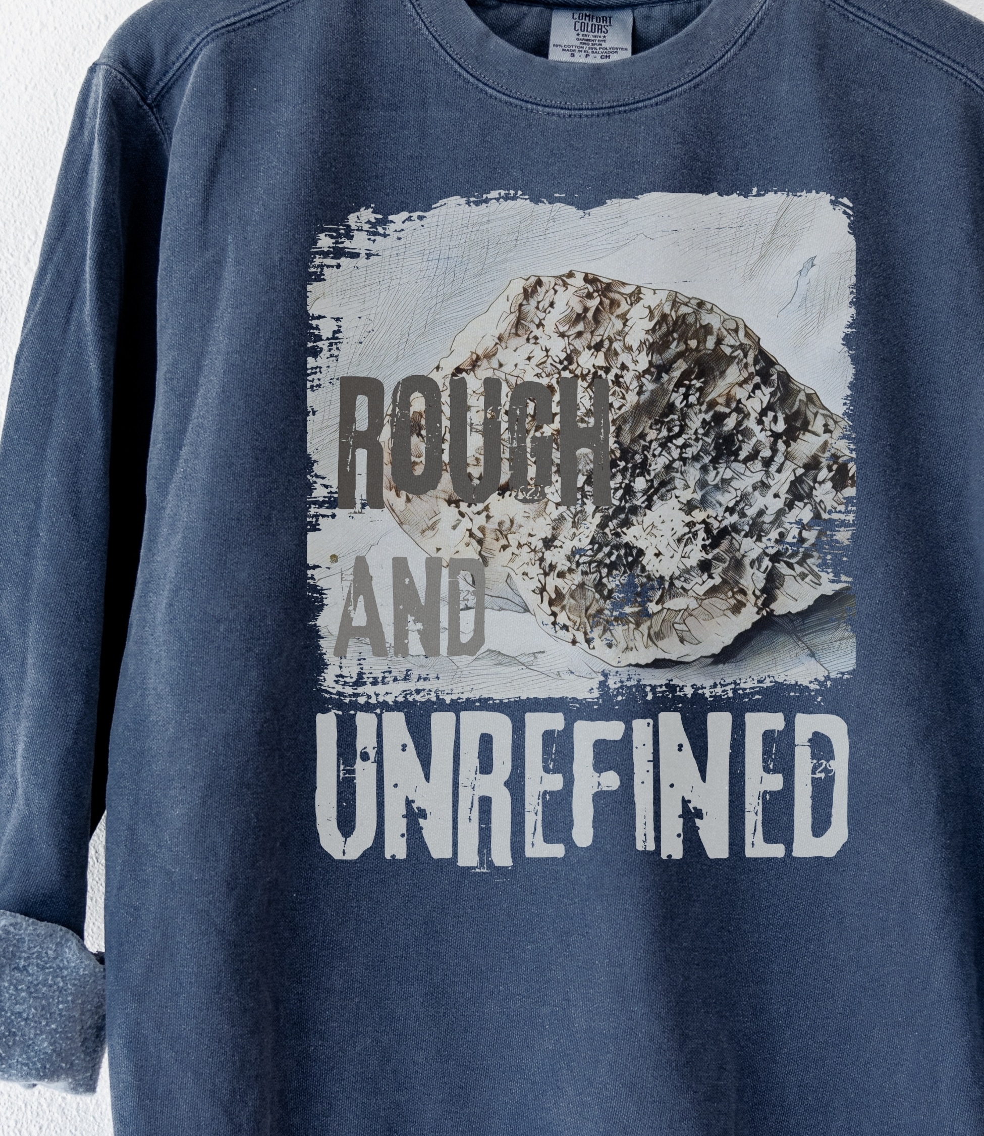 Unrefined vintage style sweatshirts – Denim