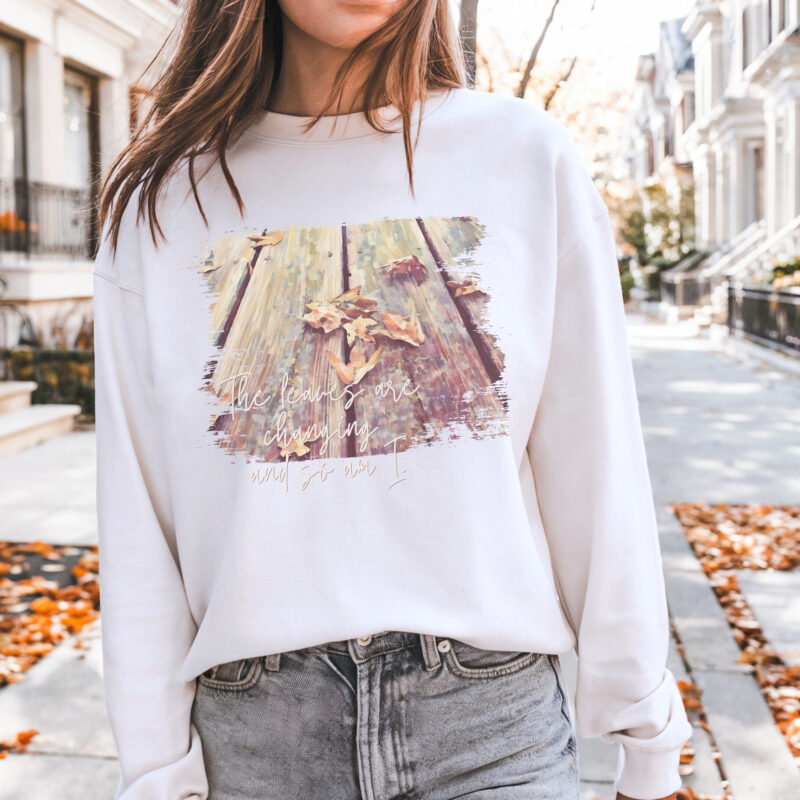 Fallen Leaves – Classic Fleece Sweatshirt classic style sweatshirts – Maroon