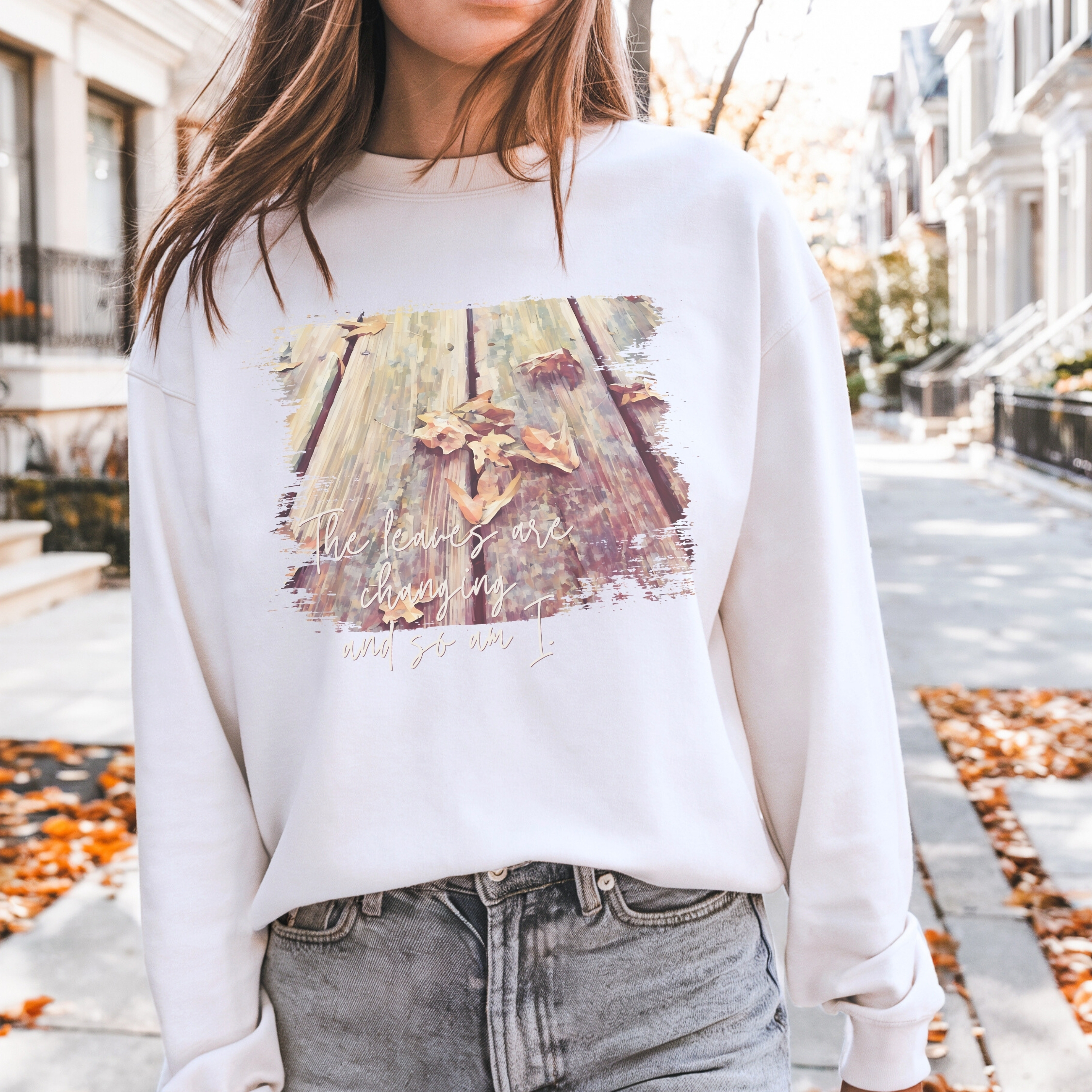 Fallen Leaves – Classic Fleece Sweatshirt classic style sweatshirts – Maroon