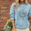Dreams Bloom Sweatshirt — Ranunculus classic style sweatshirts – Light Blue