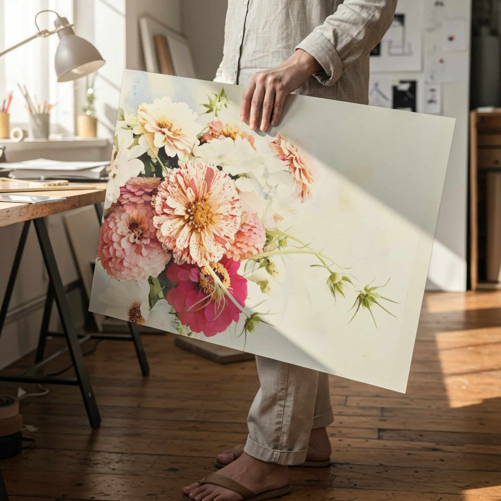 Zinnia Serenade Zinnia Serenade art prints