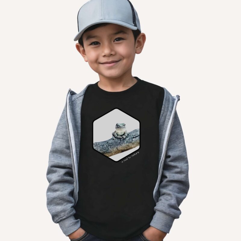 Tree Frog kids' t-shirt – Black