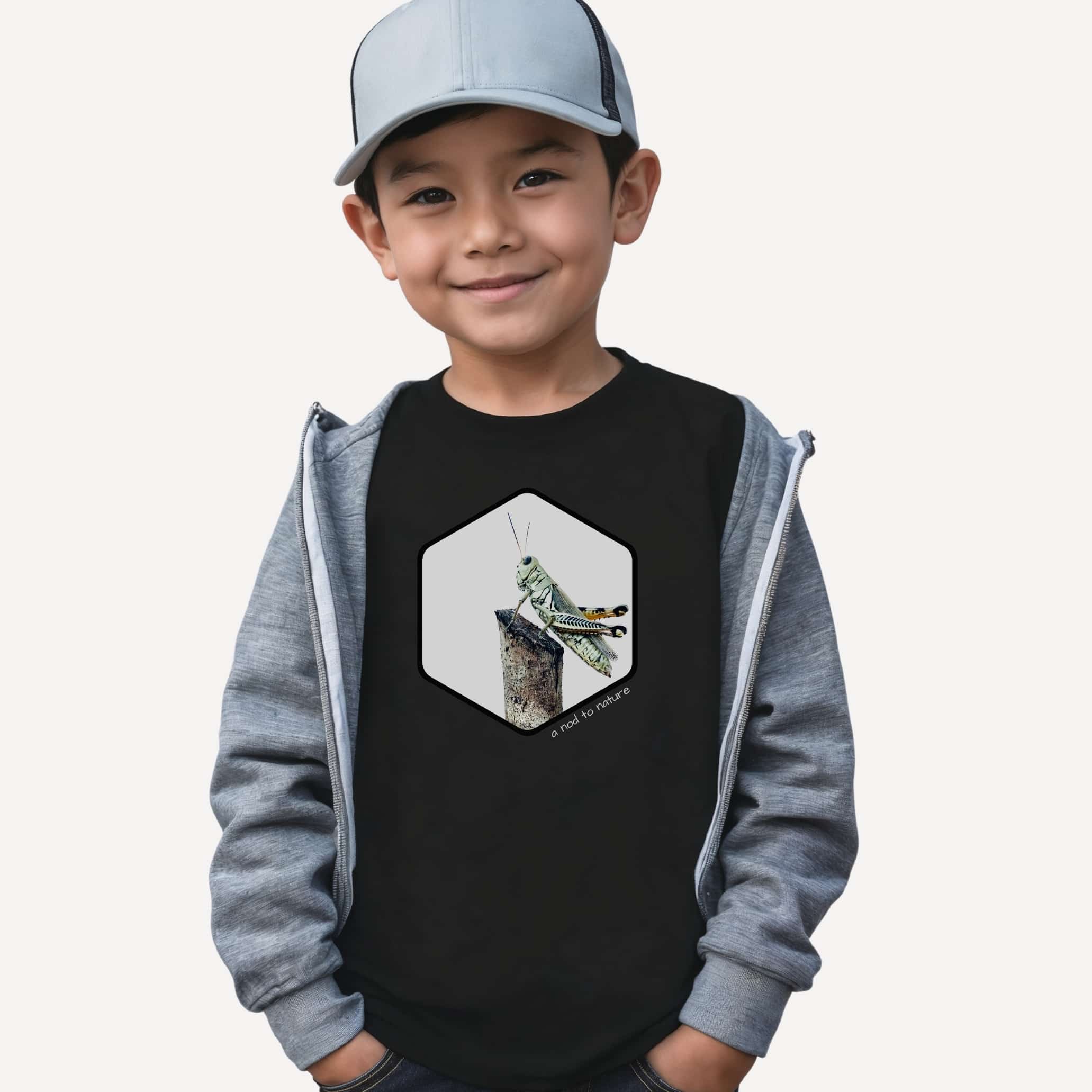 Grasshopper Grasshopper kids' t-shirt – Black