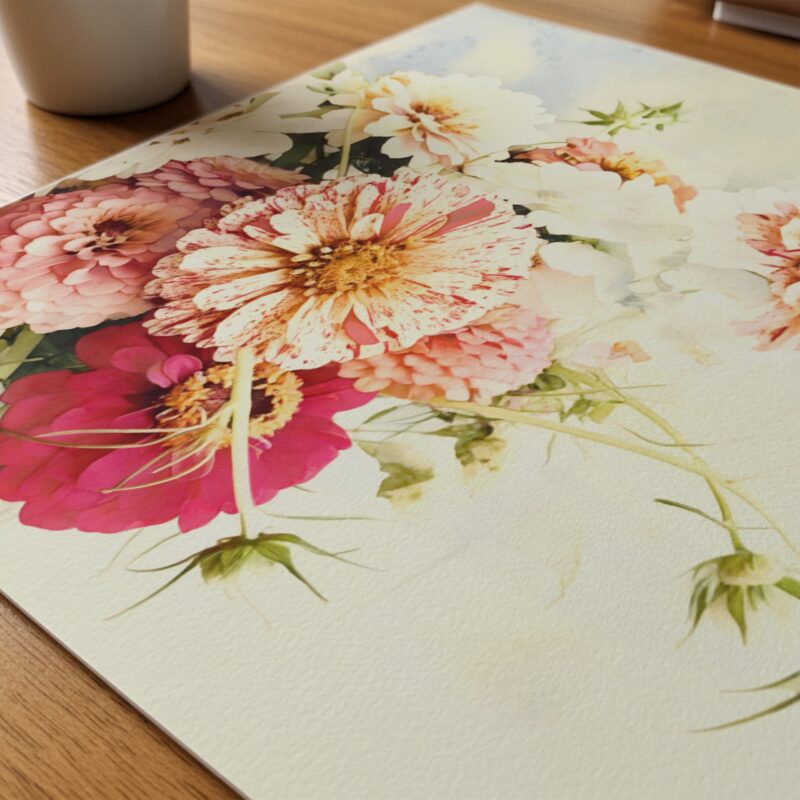 Zinnia Serenade art prints