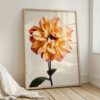 Peach Dahlia fine art photography