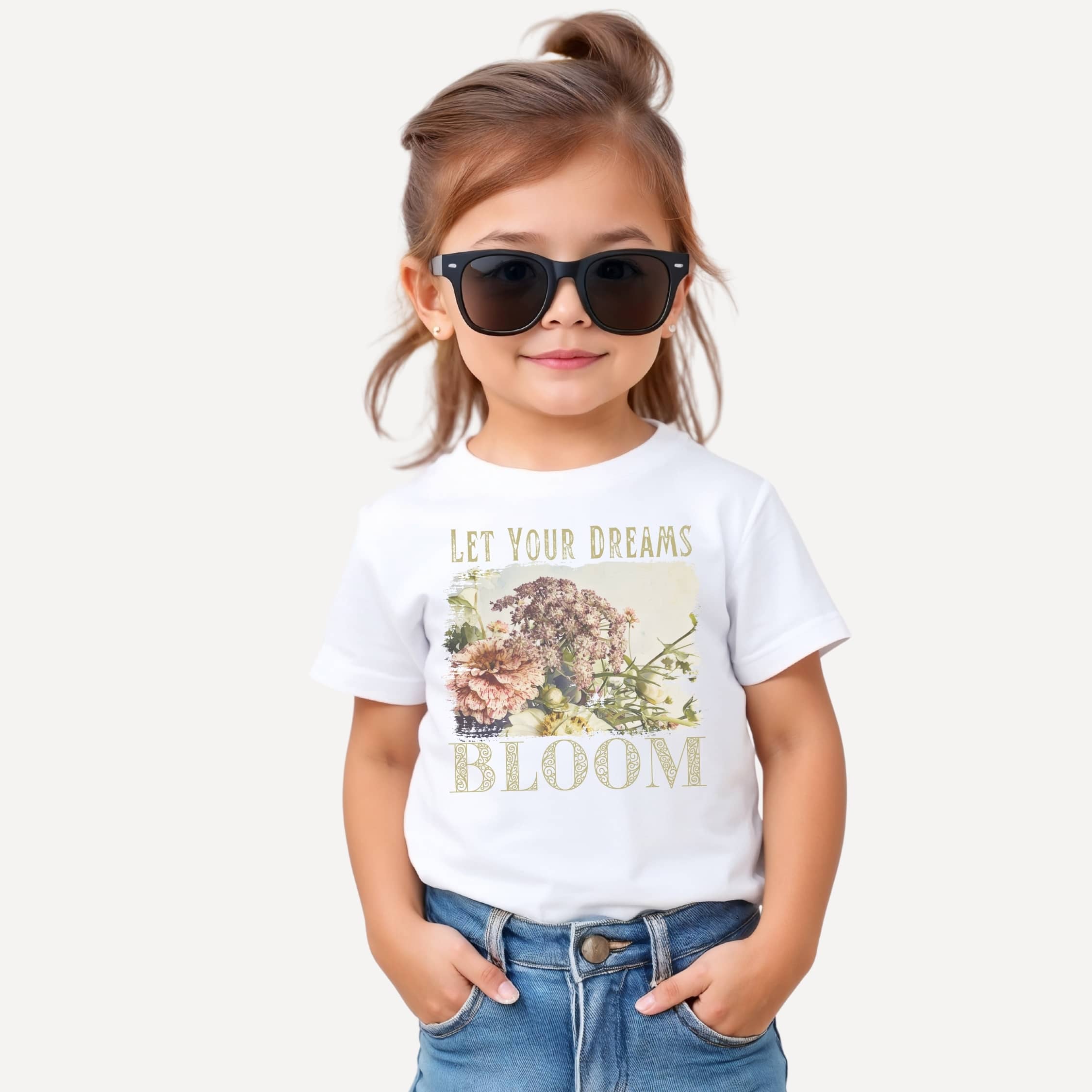 Dreams Bloom – Bouquet Dreams Bloom – Bouquet kids' t-shirt – Black