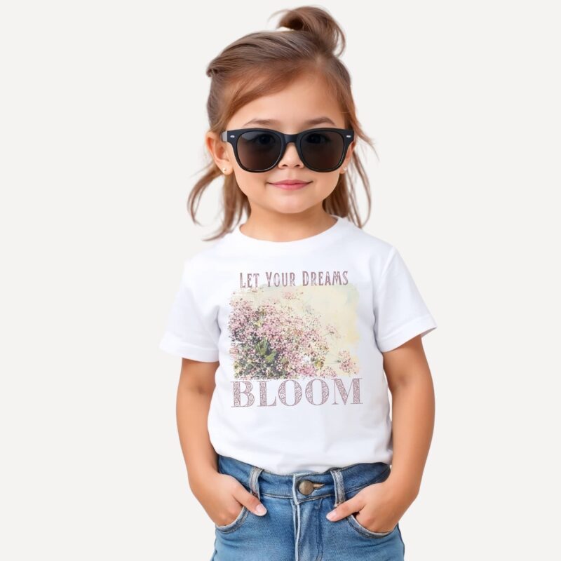 Dreams Bloom – Meadow Bloom kids' t-shirt – Black