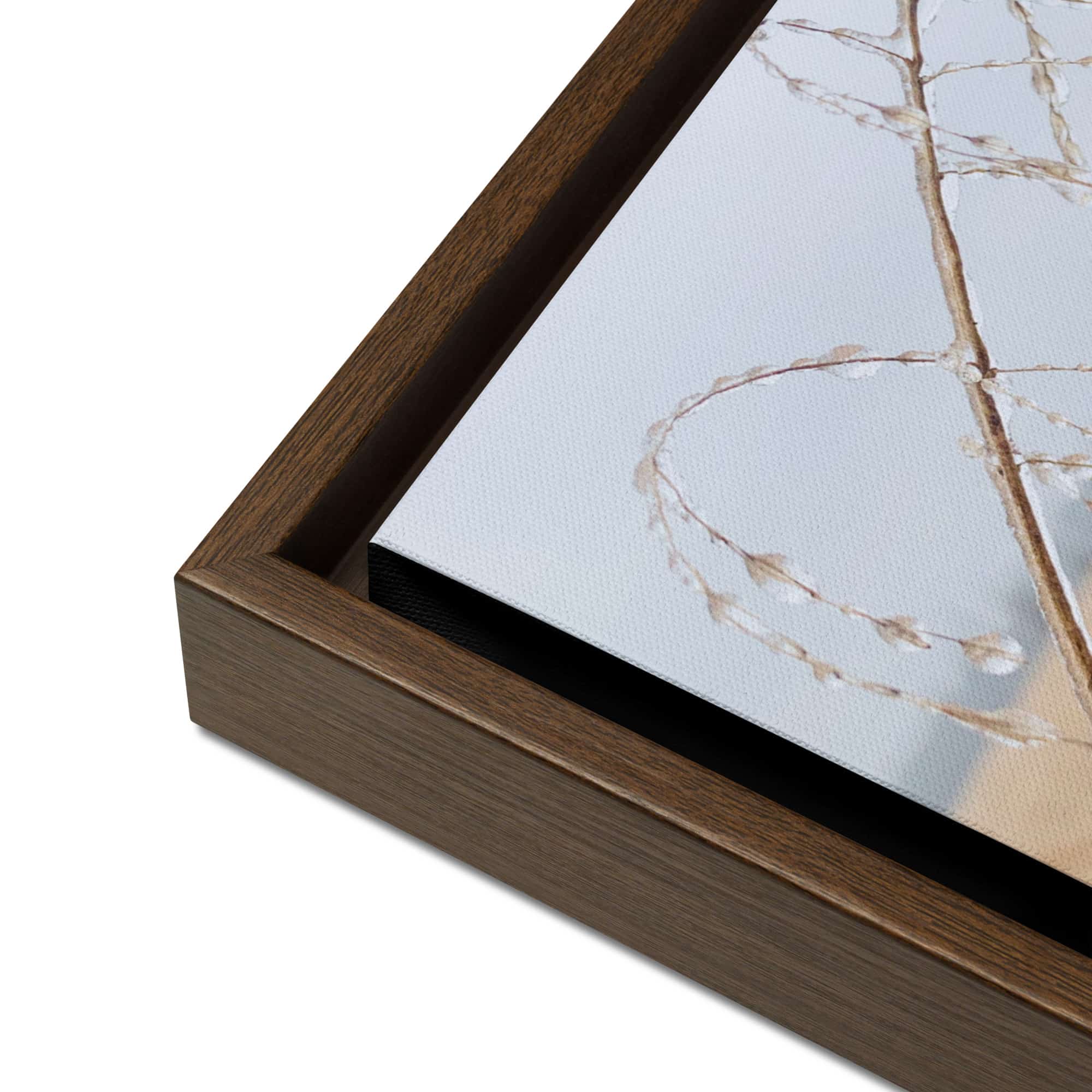 Winter Field Study framed canvas art (detail)