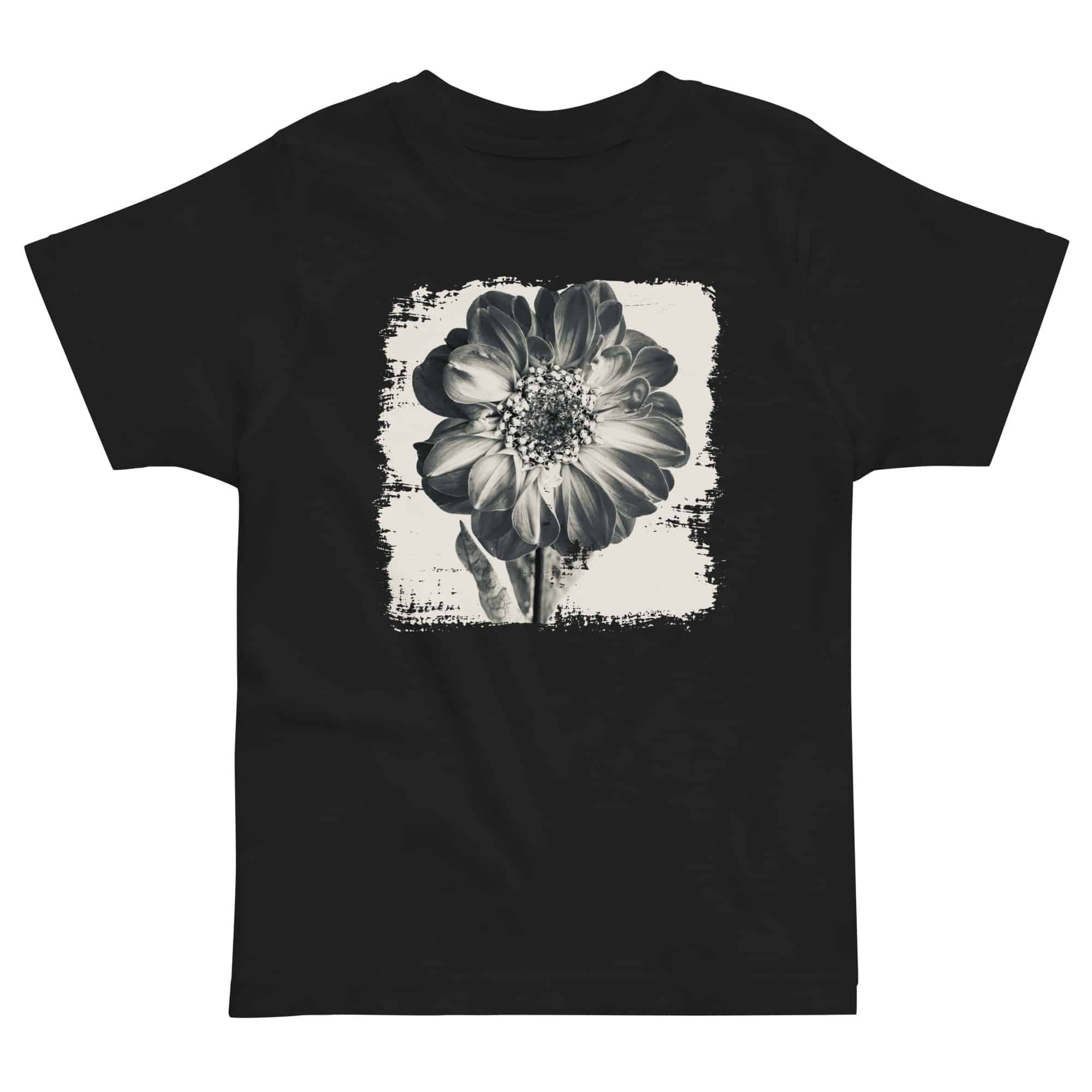 Dreams Bloom – Dahlia Dreams Bloom – Dahlia kids' t-shirt – Black (front view)