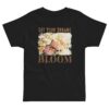 Dreams Bloom – Blush Bouquet kids' t-shirt – Black (front view)