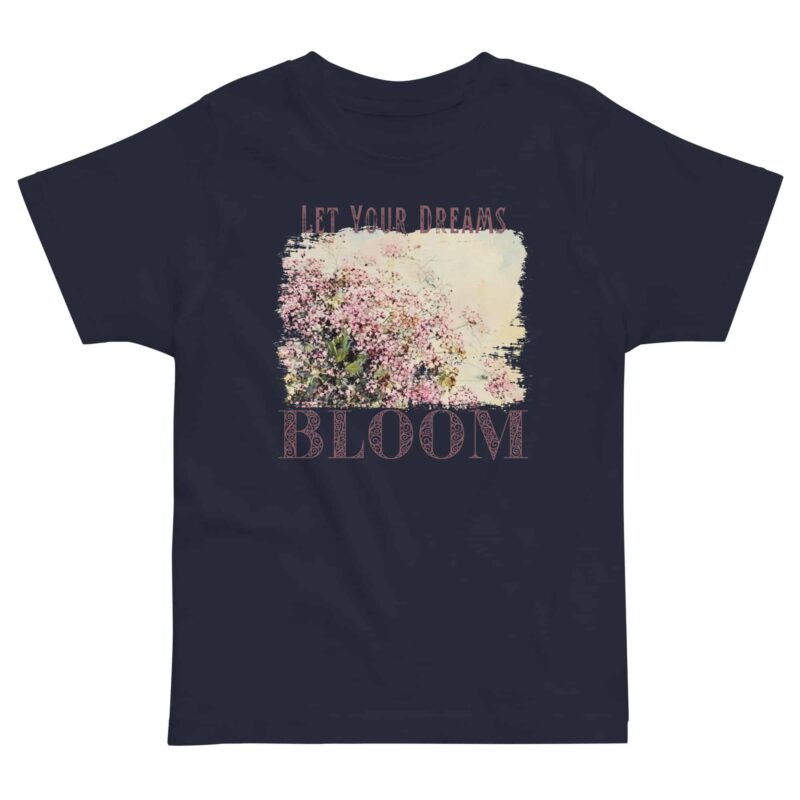 Dreams Bloom – Meadow Bloom kids' t-shirt – Black (front view)