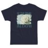 Dreams Bloom – Ivory Petal Dreams Bloom – Ivory Petal kids' t-shirt – Black (front view)