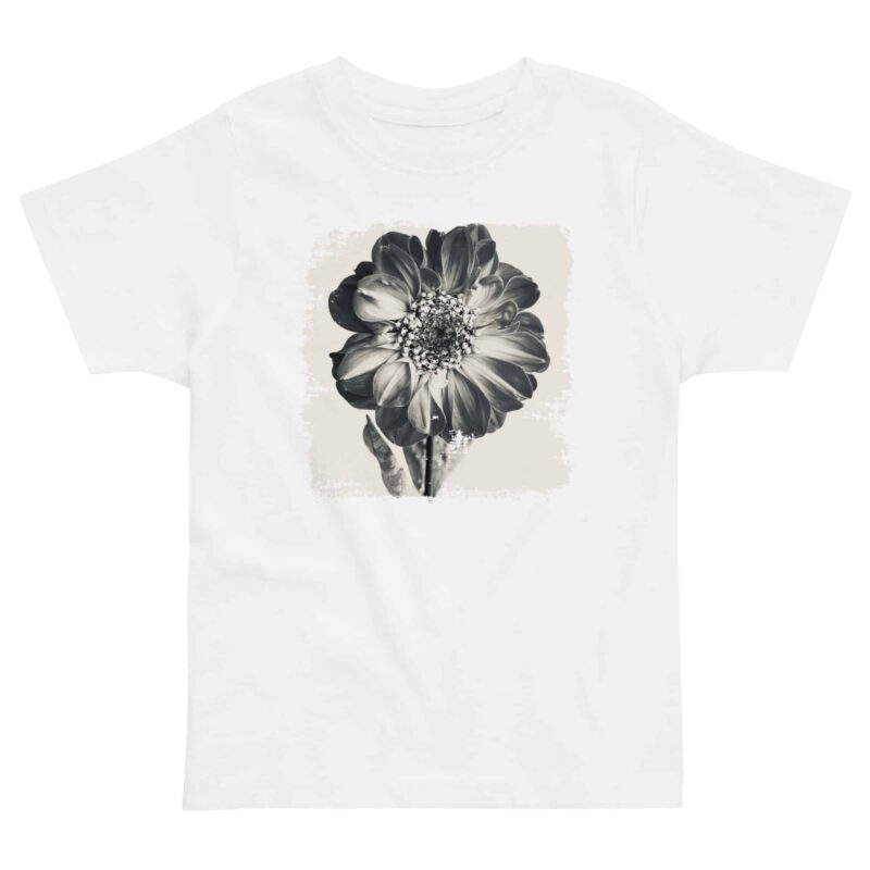 Dreams Bloom – Dahlia kids' t-shirt – Black (front view)