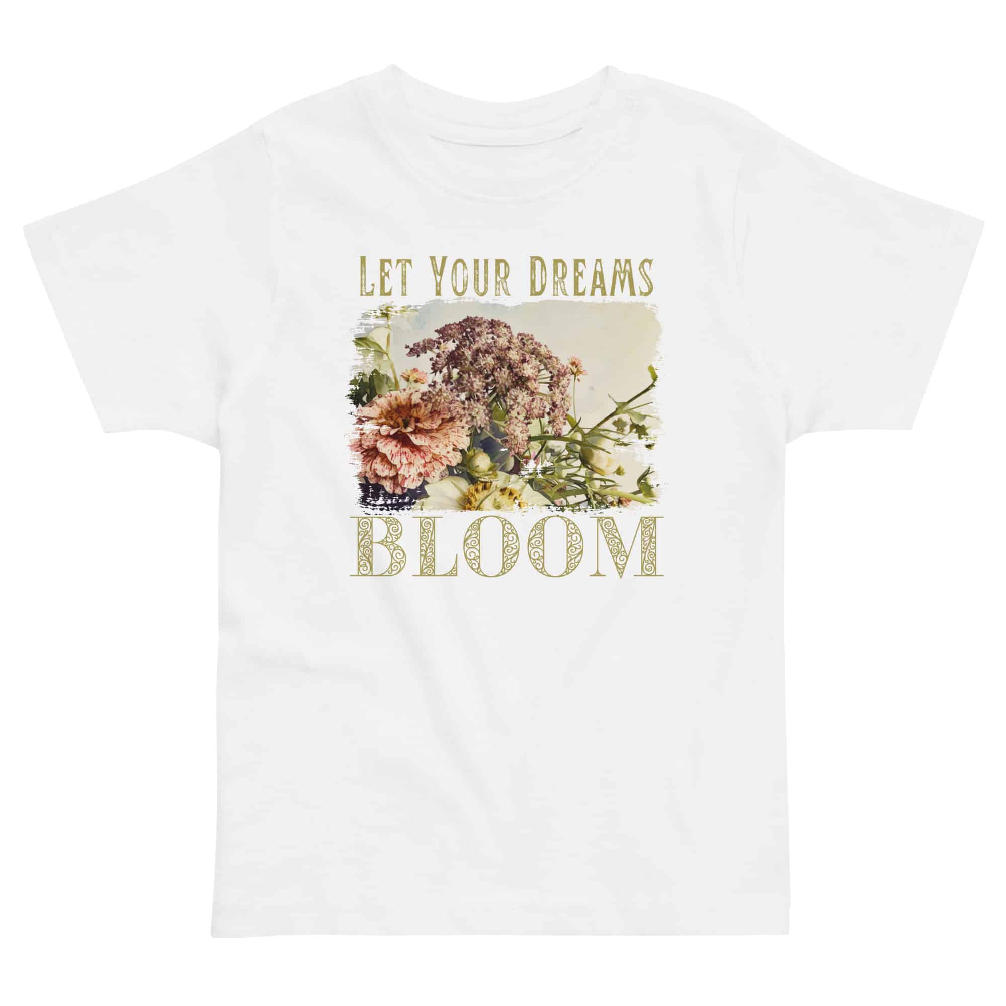 Dreams Bloom – Bouquet Dreams Bloom – Bouquet kids' t-shirt – Black (front view)