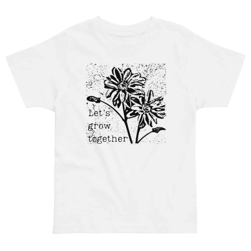 Let's Grow Together kids' t-shirt – 2 (front view)