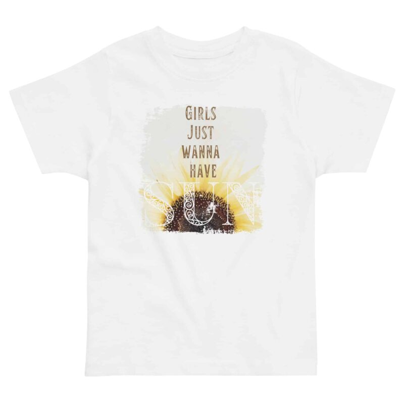 Girls Want Sun - Sunflower kids' t-shirt – 2 (front view)