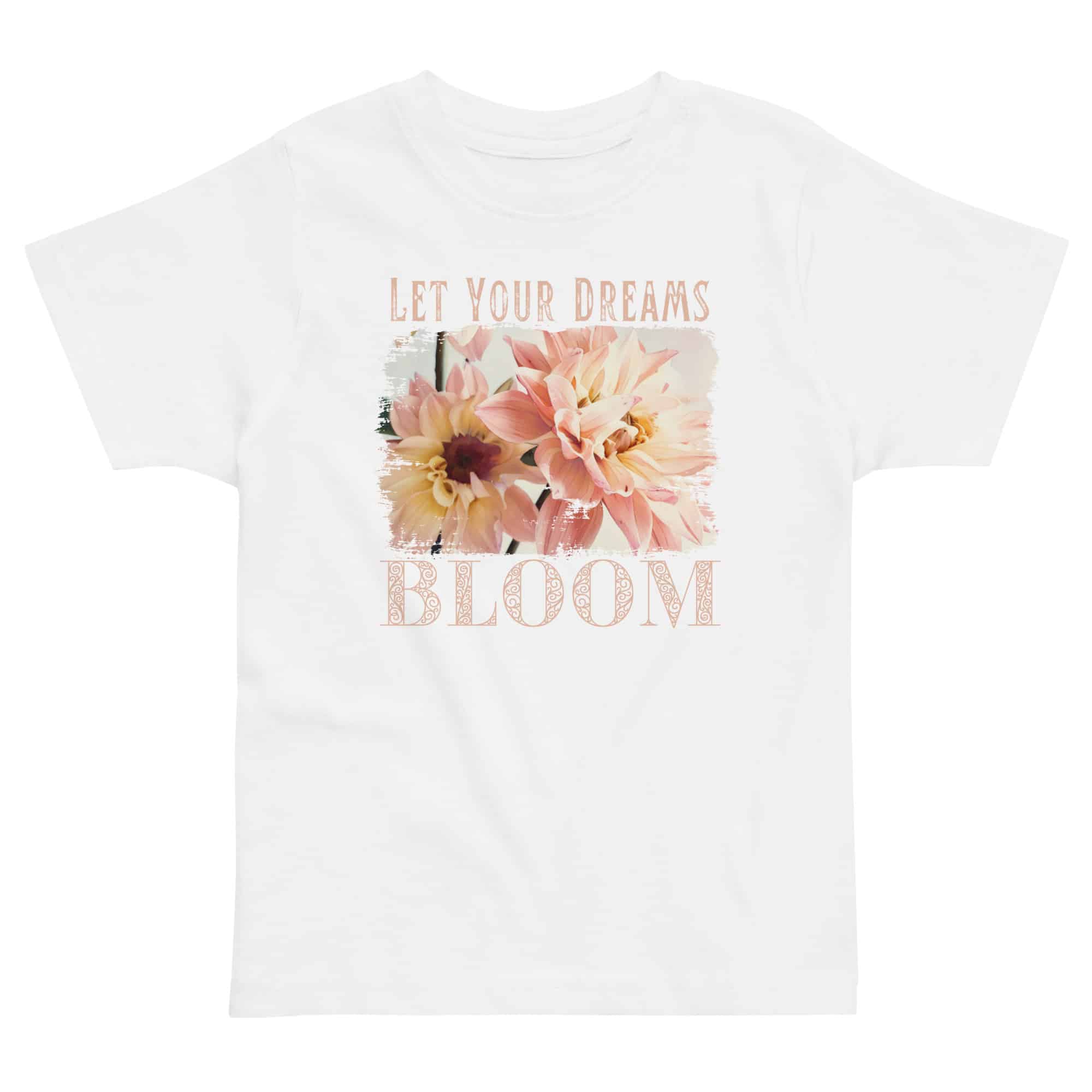Dreams Bloom – Soft Blush Dreams Bloom – Soft Blush kids' t-shirt – Black (front view)